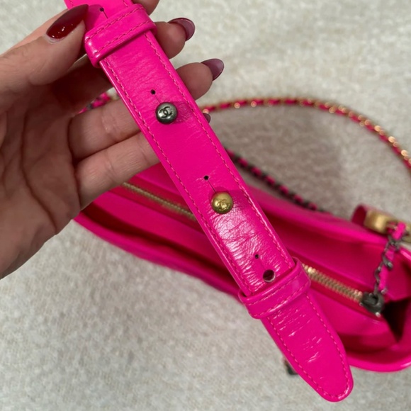 Authentic Chanel Fuchsia Goatskin Small Gabreille Bag - Picture 15 of 15